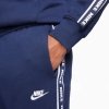 Nike komplet dresowy bawełniany męski spodnie bluza z kapturem granatowy